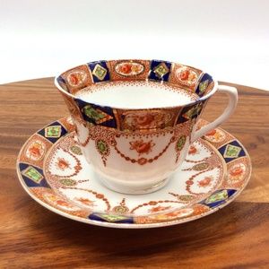 Bridgwood English China Teacup & Saucer